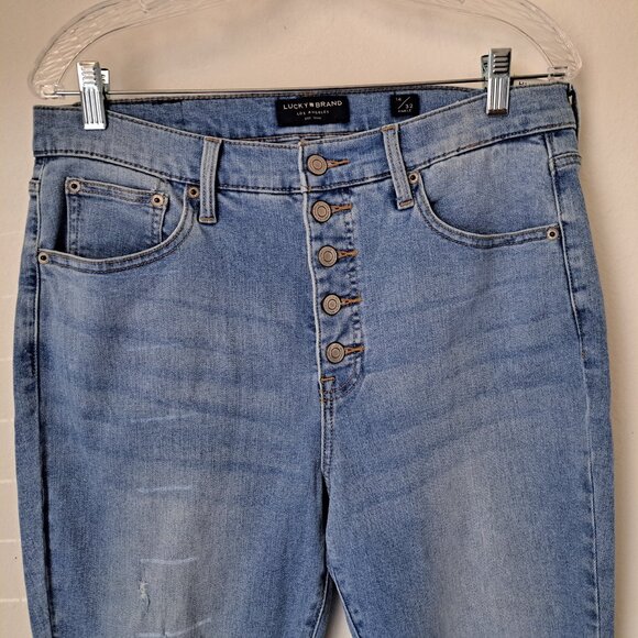 Lucky Brand Women Skinny High Rise Jeans Plus Size 14/32 NWT - Picture 10 of 11